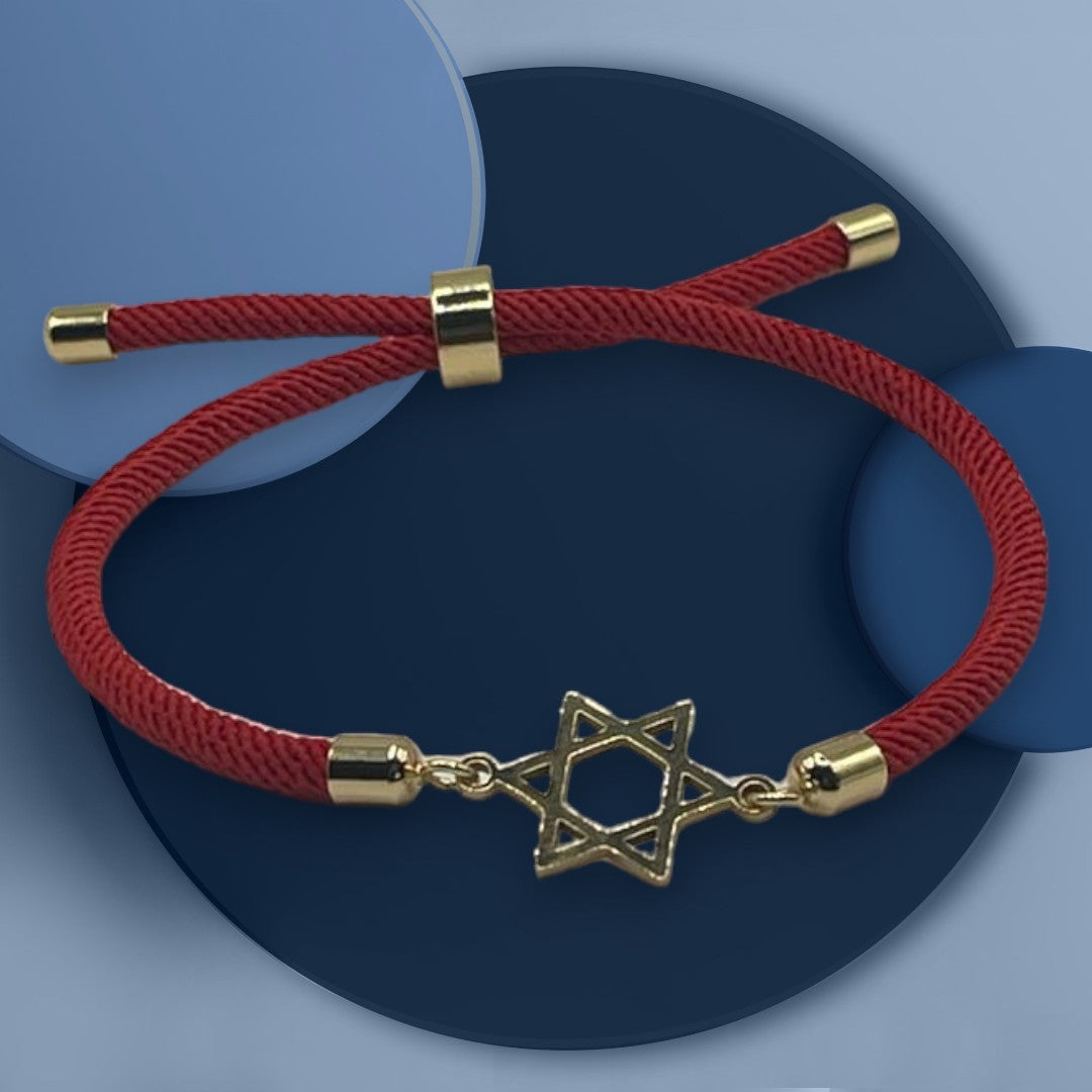 Star of David Cord Bracelet