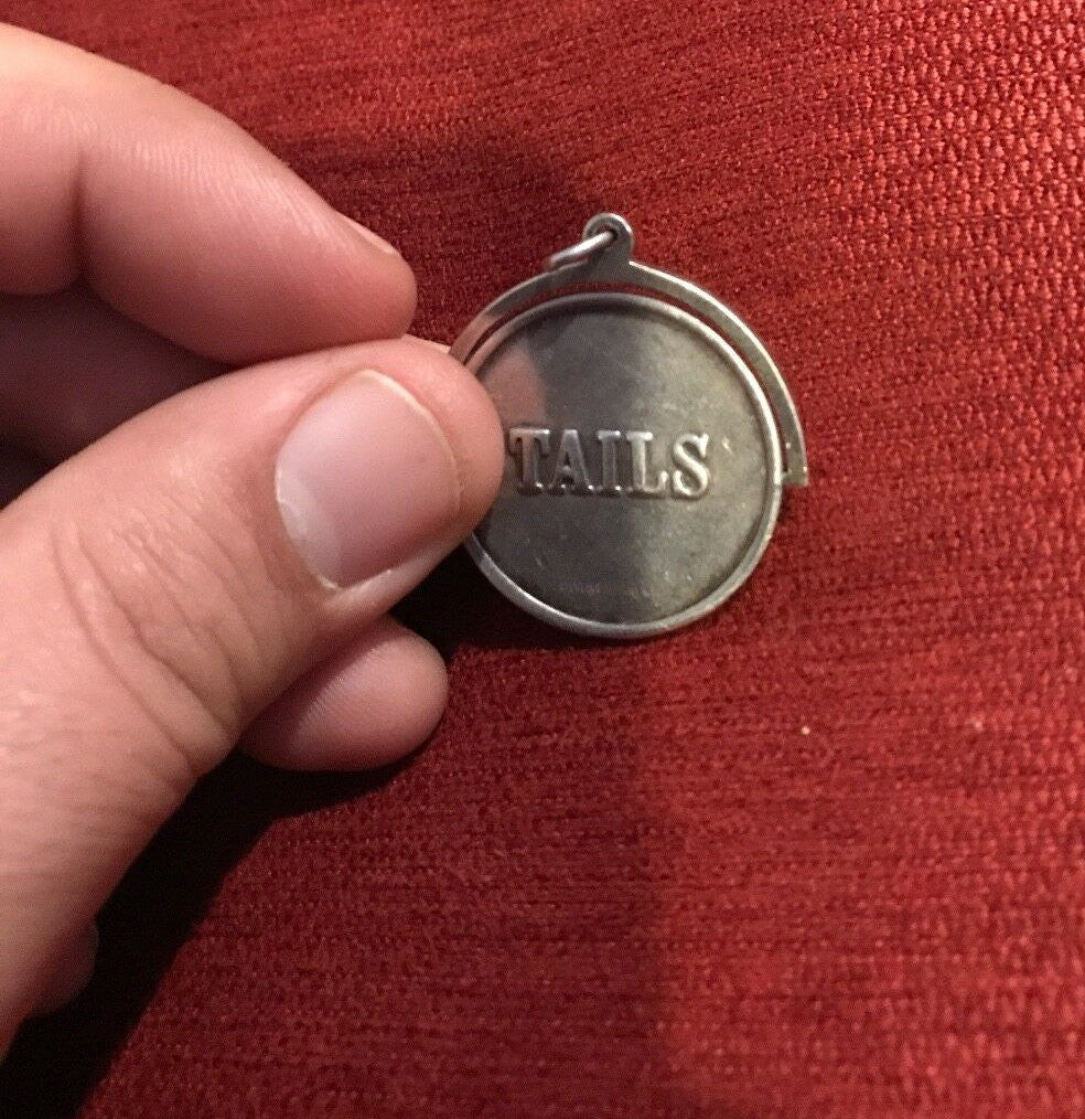 Tiffany & Co Vintage Spinning Heads and Tails Coin Pendant Necklace