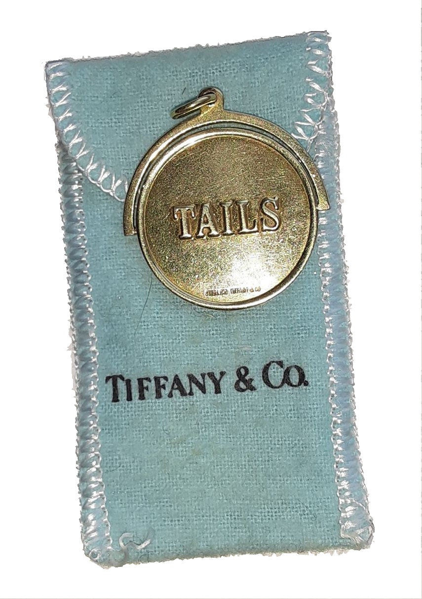 Tiffany & Co Vintage Spinning Heads and Tails Coin Pendant Necklace