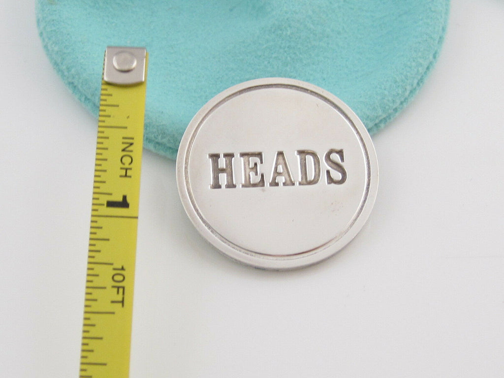 Tiffany & Co Vintage Spinning Heads and Tails Coin Pendant Necklace