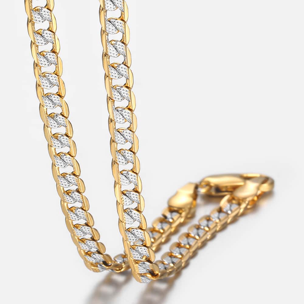 Gold Chain Necklace for Men Women Cuban Link Chains Mens Womens Necklaces Wholesale 2019 Fashion Men's Woman Jewelry