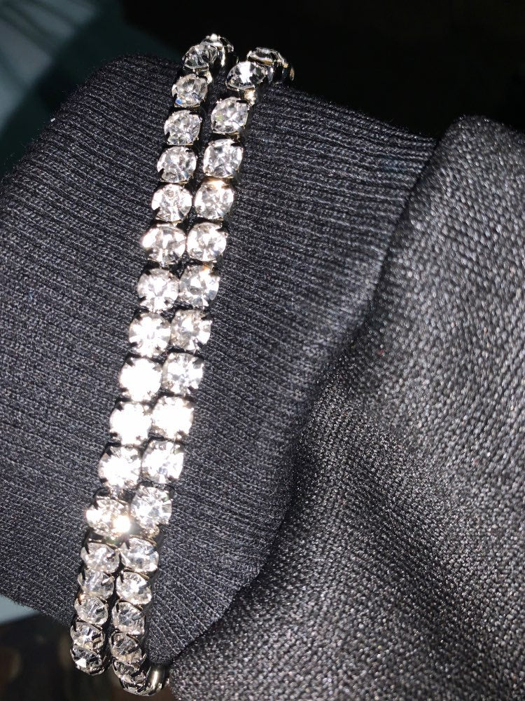 Tennis Chain Necklace For Men Women Rhinestone Choker Zirconia Layered Necklace Hip Hop Chain Jewelry Collares Christmas Gift